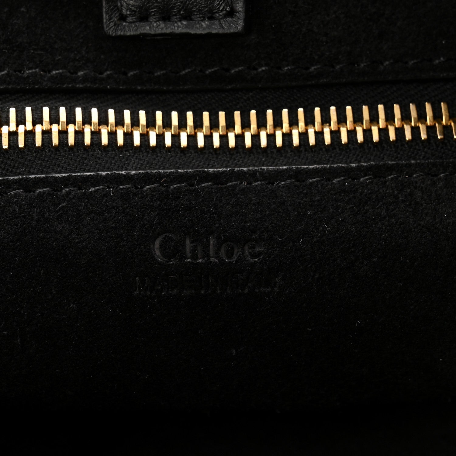 Chloe Shiny Calfskin Croco-Effect Embossed Small Marcie Hobo Bag Black 6 of 10