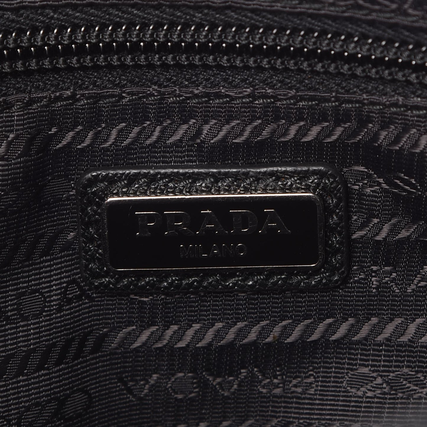 Tessuto Nylon Impunturato Pochette Black