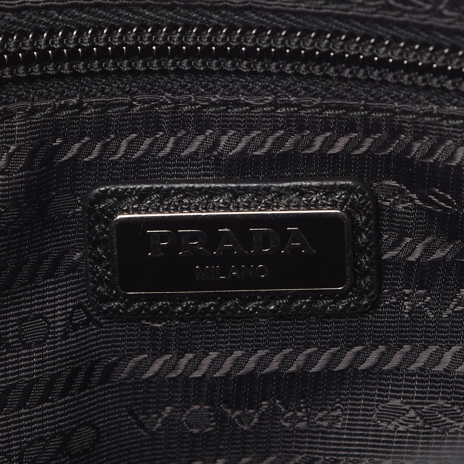 Prada Tessuto Nylon Impunturato Pochette Black 6 of 8