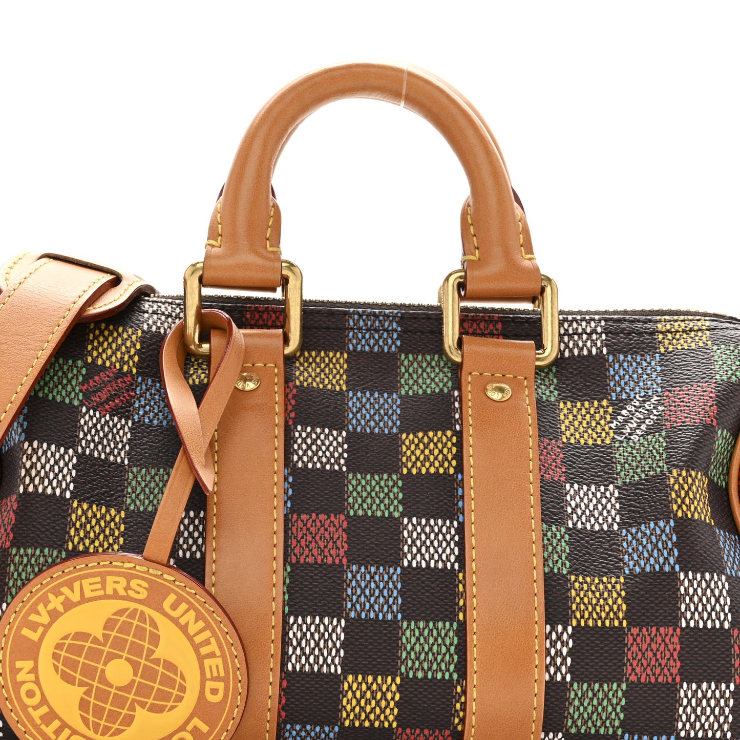 LV Vers Damier Ebene Keepall Bandouliere 25