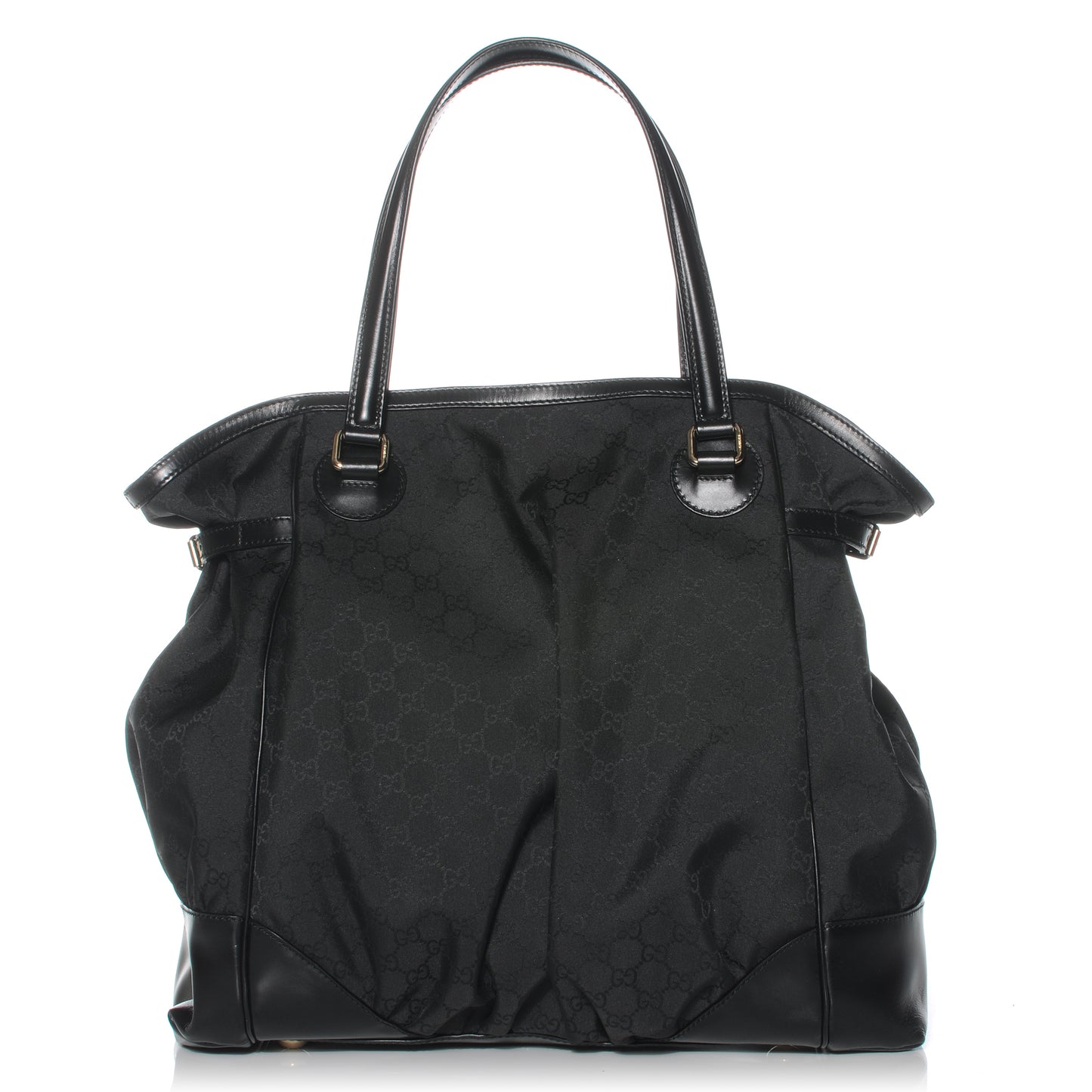 Nylon Monogram Full Moon Tote Black