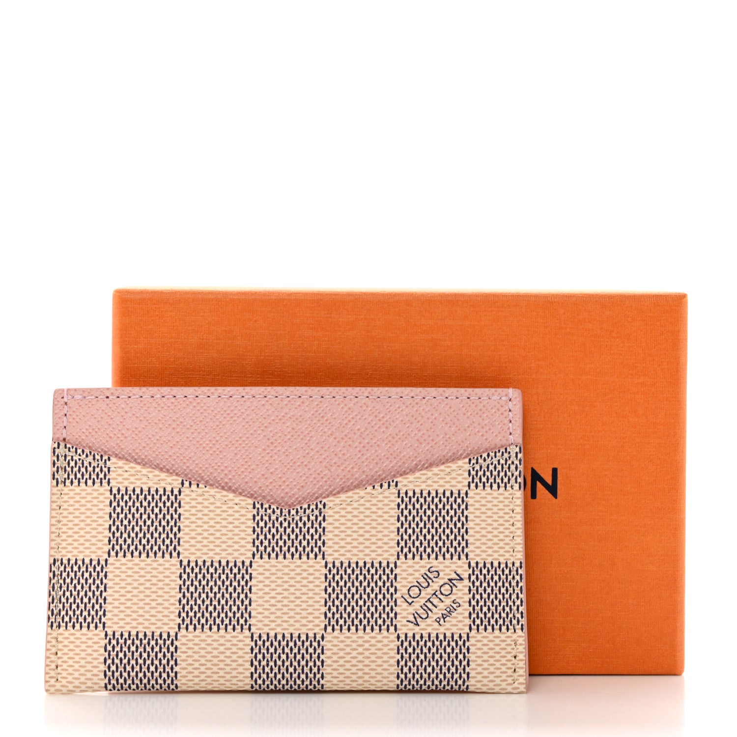 Louis Vuitton Damier Azur Daily Card Holder Rose Ballerine 8 of 8