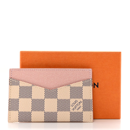 Louis Vuitton Damier Azur Daily Card Holder Rose Ballerine 8 of 8