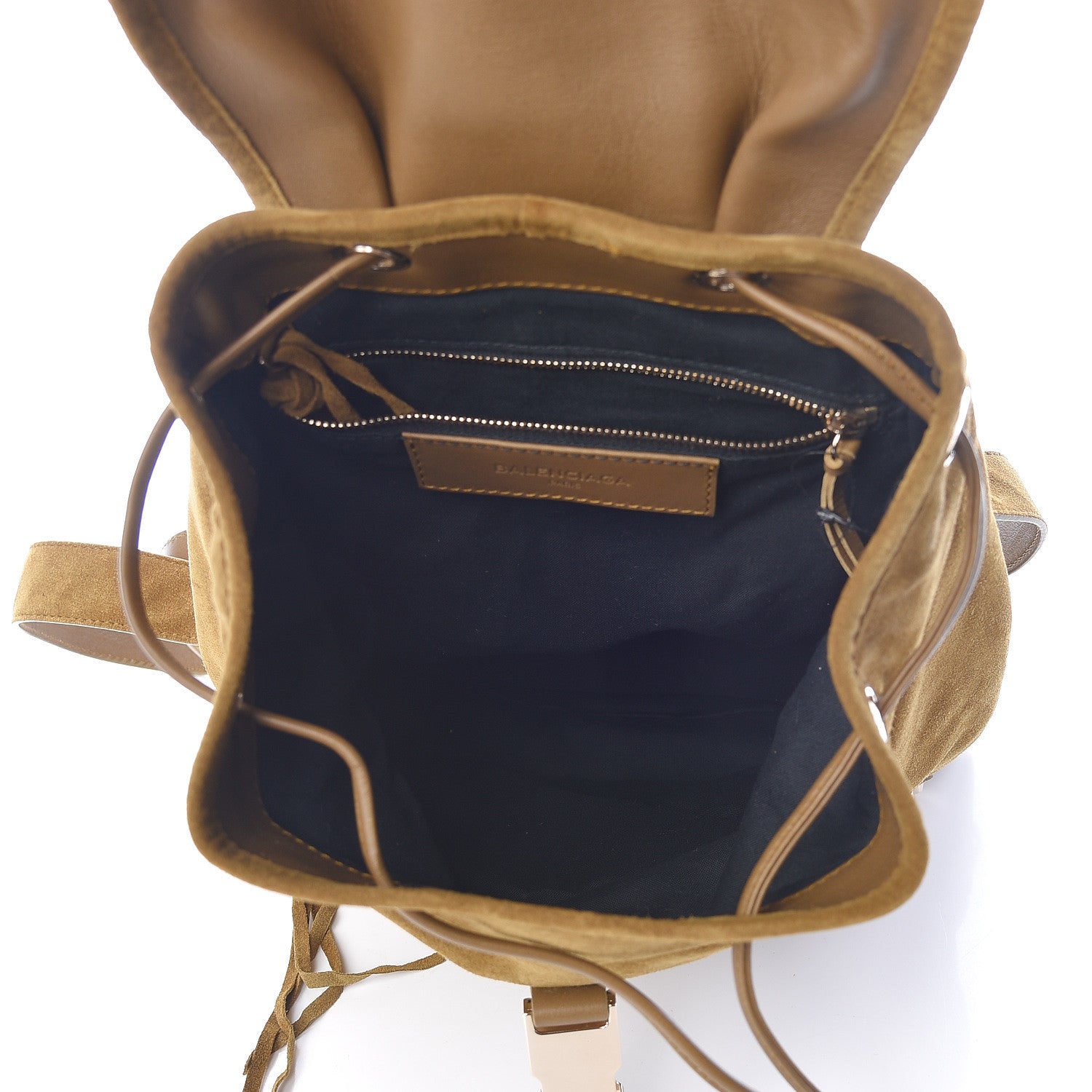 Balenciaga Baby Daim Suede Classic Hardware Traveler Backpack Beige Fauve 5 of 10