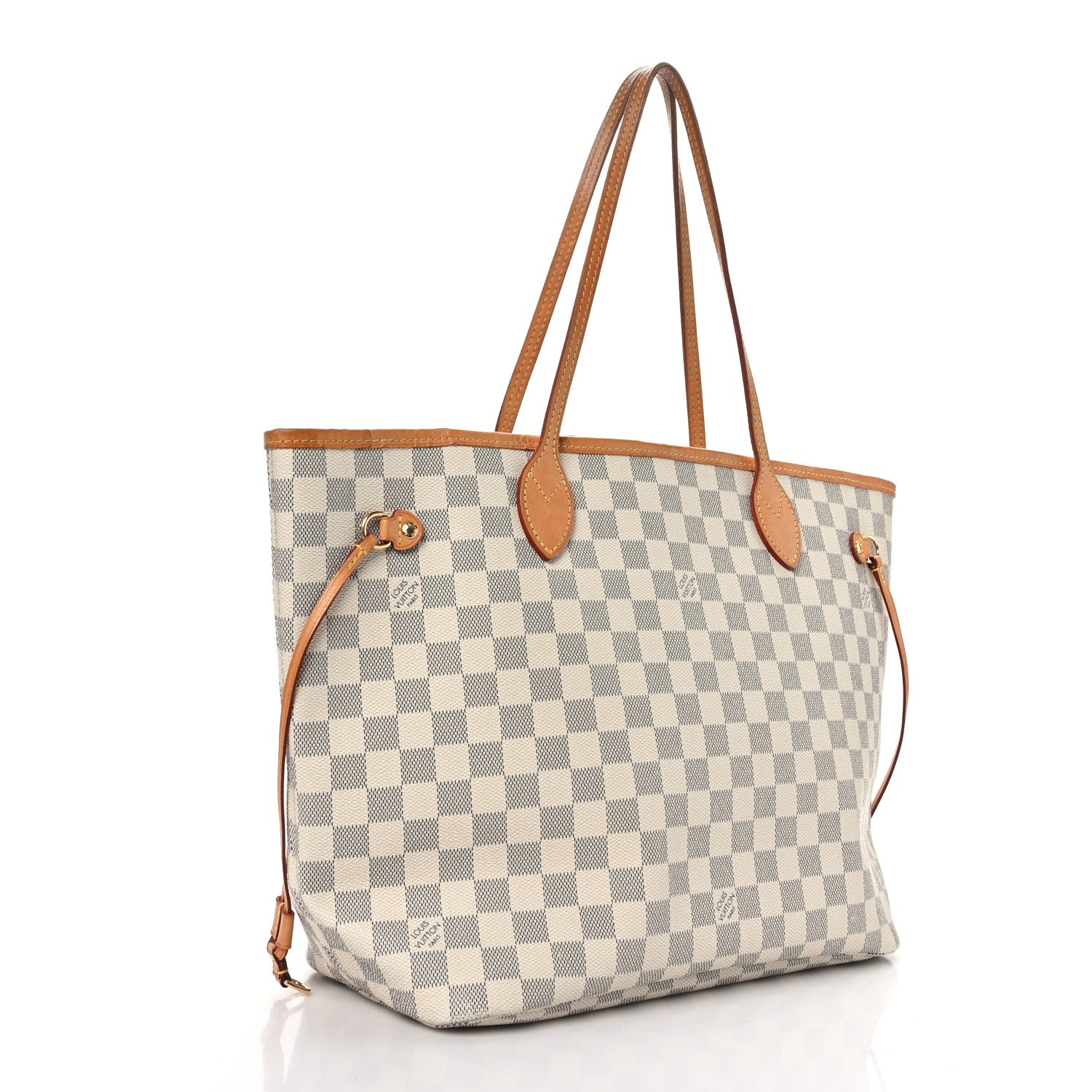 Louis Vuitton Damier Azur Neo Neverfull MM Rose Ballerine 3 of 9