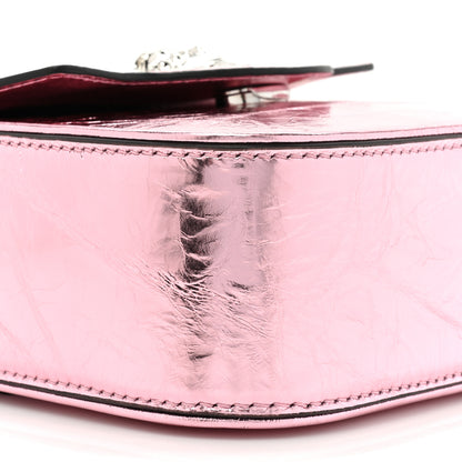 Versace Metallic Crackled Lambskin Mini La Medusa Bag Pink 8 of 8