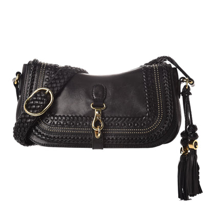 Gucci Calfskin Handmade Medium Flap Shoulder Bag Black 1 of 26