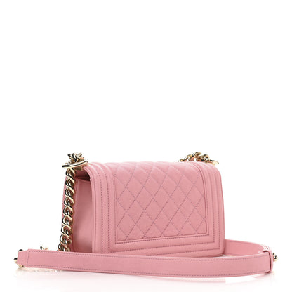 Chanel Caviar Quilted Small Boy Flap Pink 3 of 11