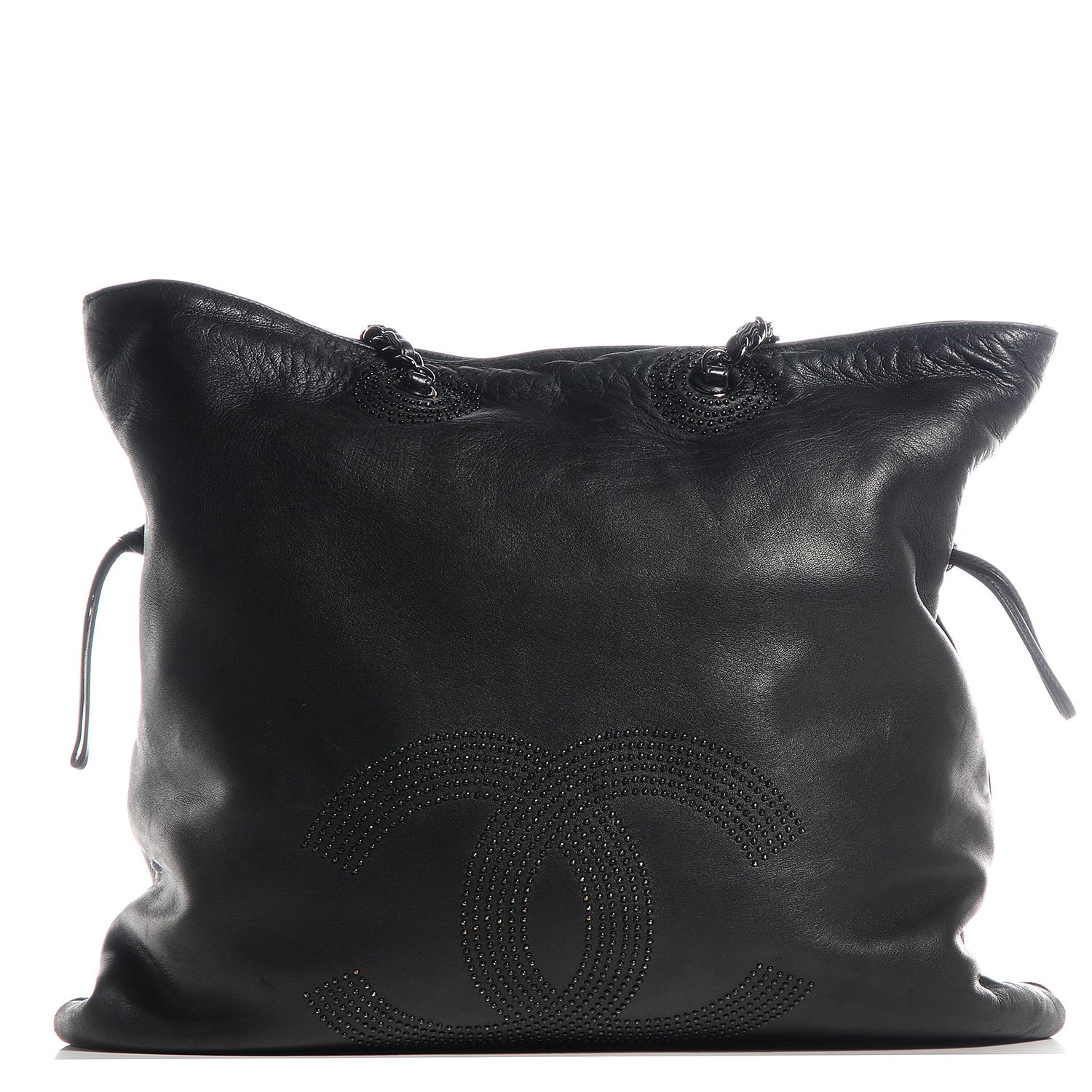 Chanel Lambskin CC Studded Bonbons Tote Black 1 of 7