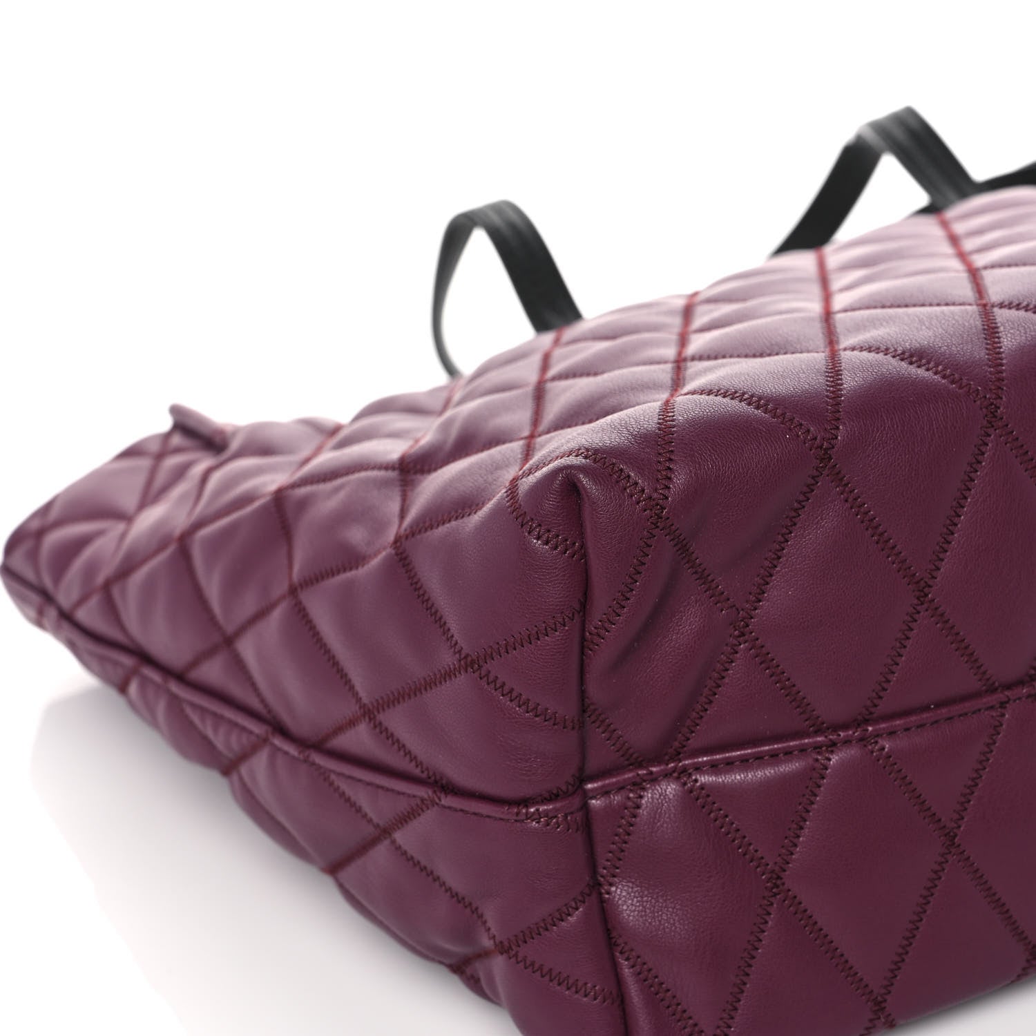 Givenchy Rubber Effect Canvas Quilted Duo Shopper Tote Aubergine 11 of 13