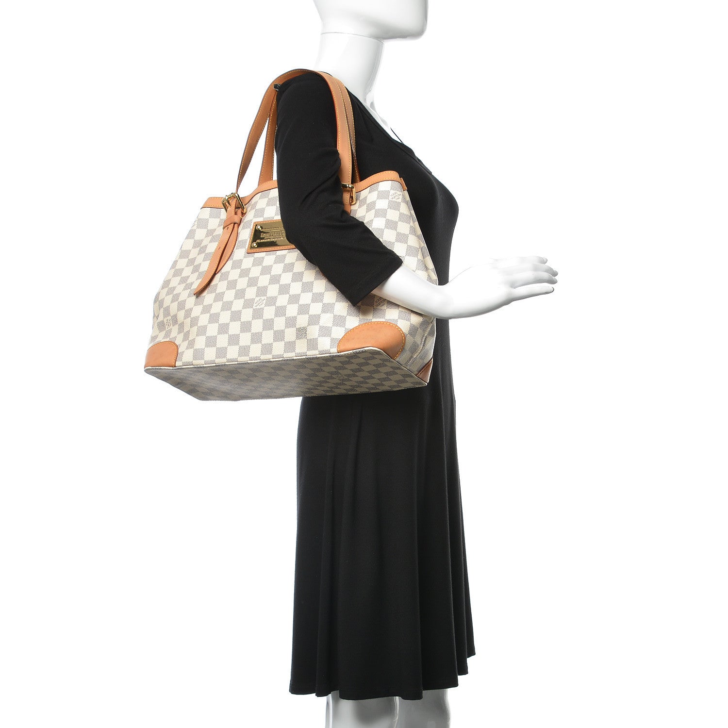 Louis Vuitton Damier Azur Hampstead MM 2 of 20