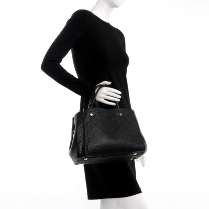 Louis Vuitton Empreinte Montaigne MM Black 3 of 8