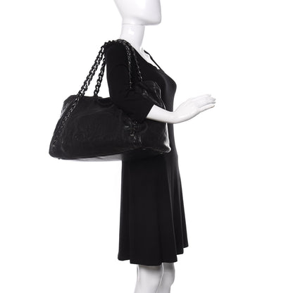 Chanel Glazed Caviar East West Modern Chain Tote Black 2 of 9