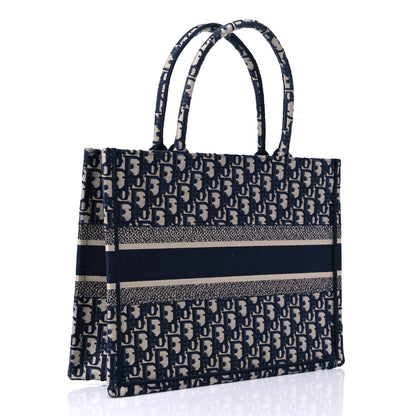 Christian Dior Oblique Medium Book Tote Blue Multicolor 3 of 12