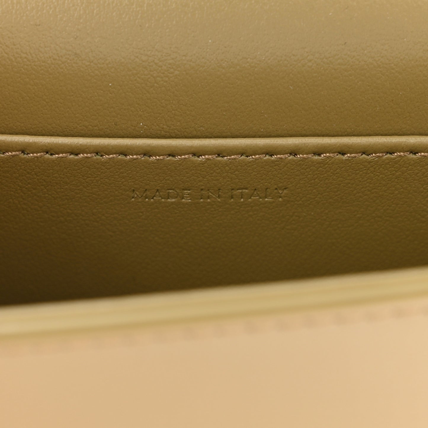 Shiny Calfskin Mini Triomphe Olive