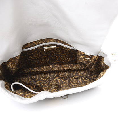 Versace Nappa Barocco Quilted Vanitas Medea Shoulder Bag White 4 of 10