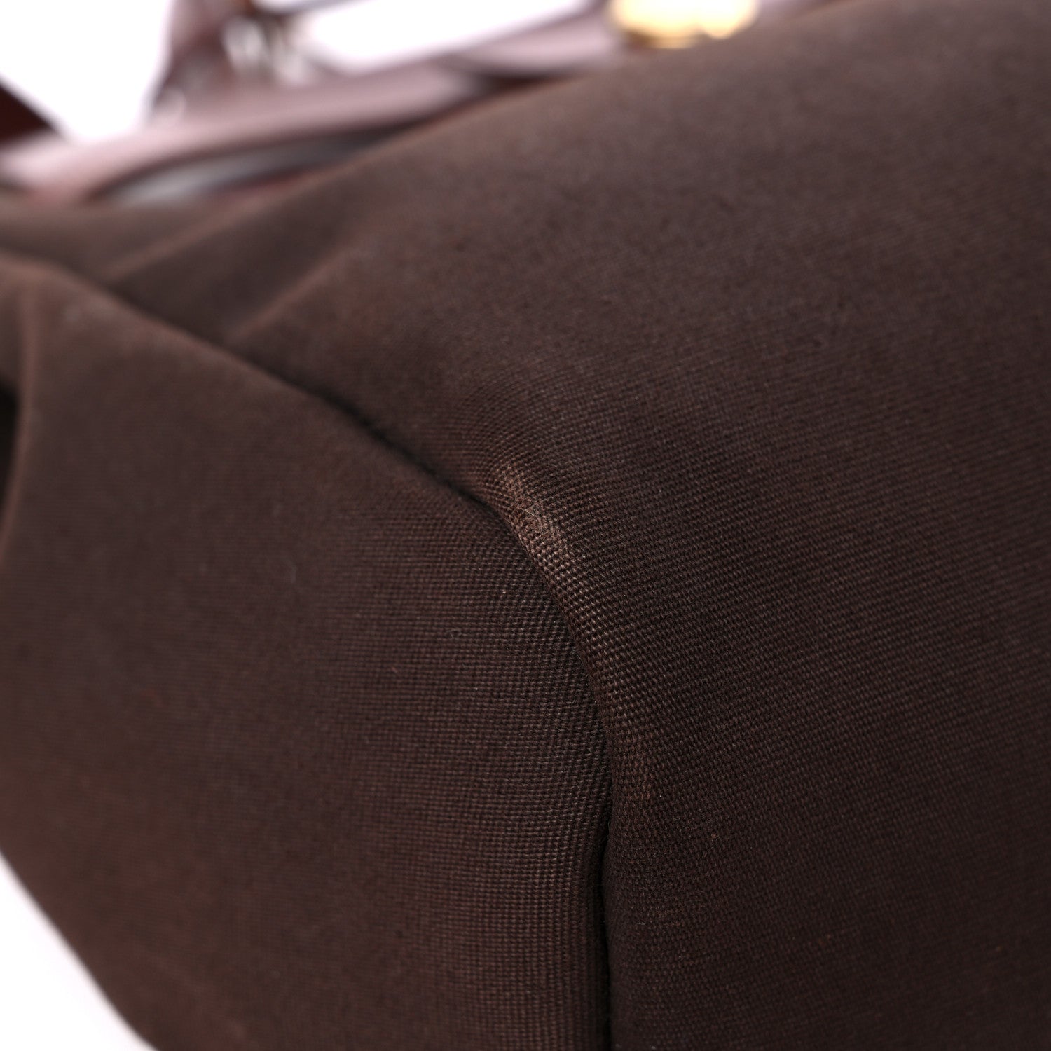 Hermes Toile Vache Calfskin Herbag 30 PM Backpack Havane 10 of 22