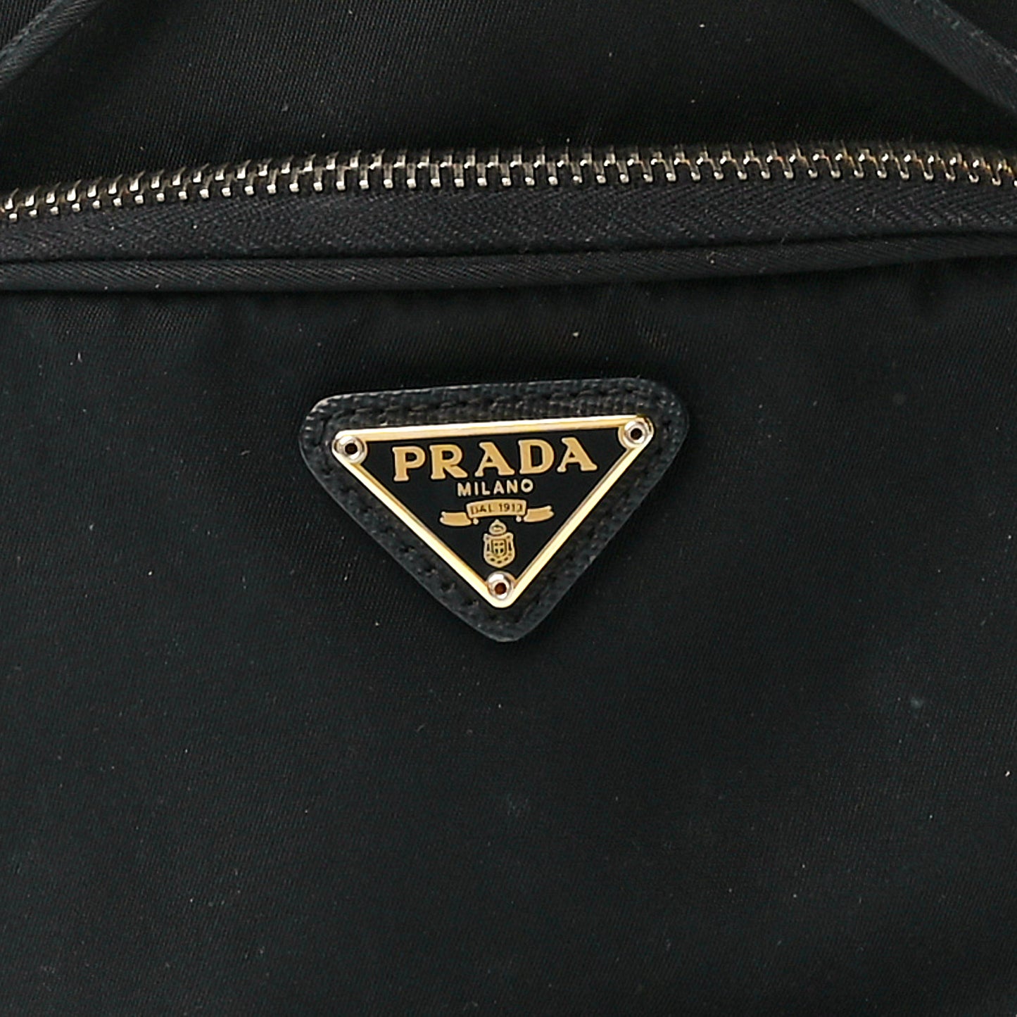 Saffiano Tessuto Nylon Mini Bucket Crossbody Bag Black
