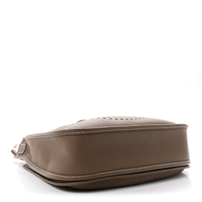 Hermes Taurillon Clemence Evelyne III PM Etoupe 4 of 10