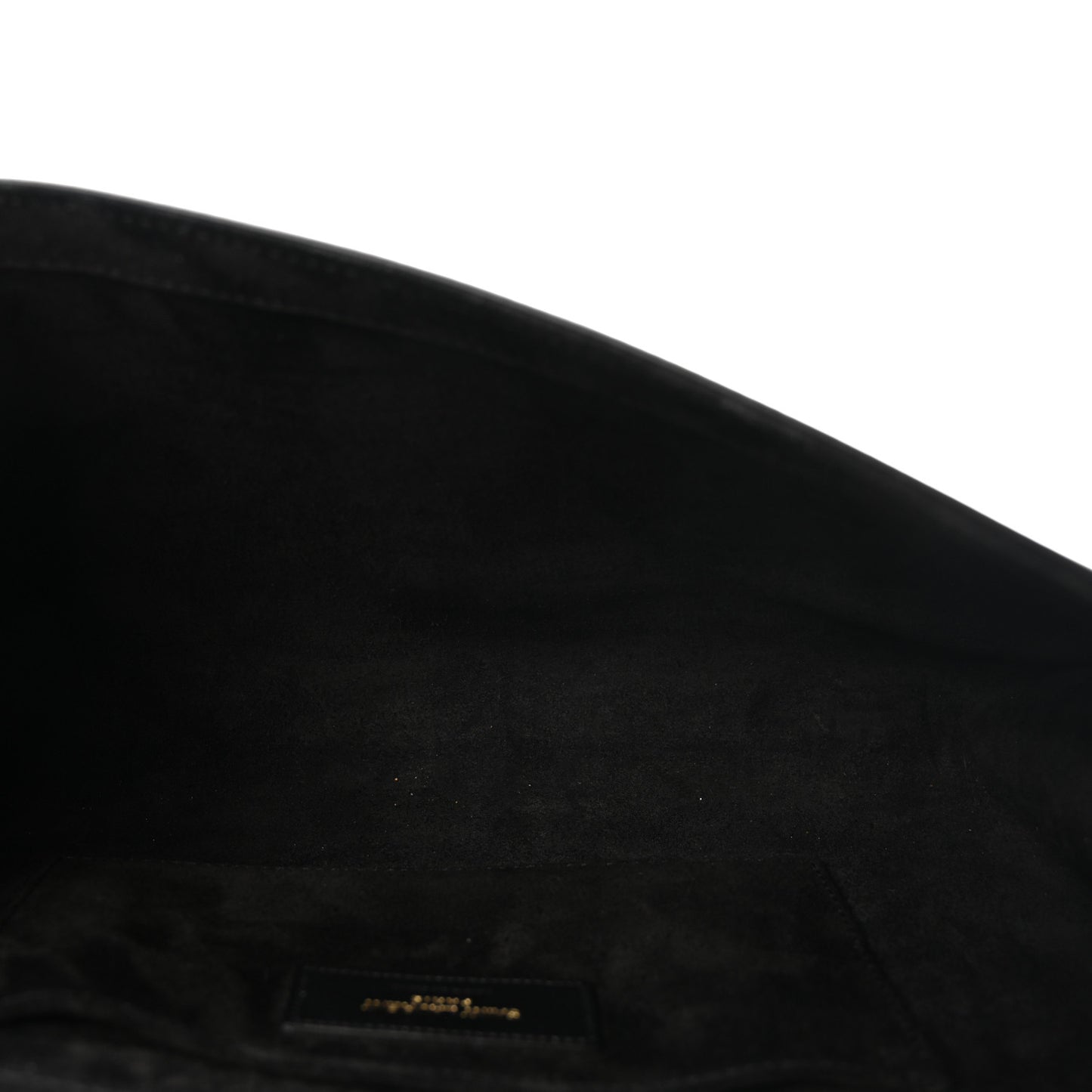 Calfskin Classic Y Ligne Clutch Black Black