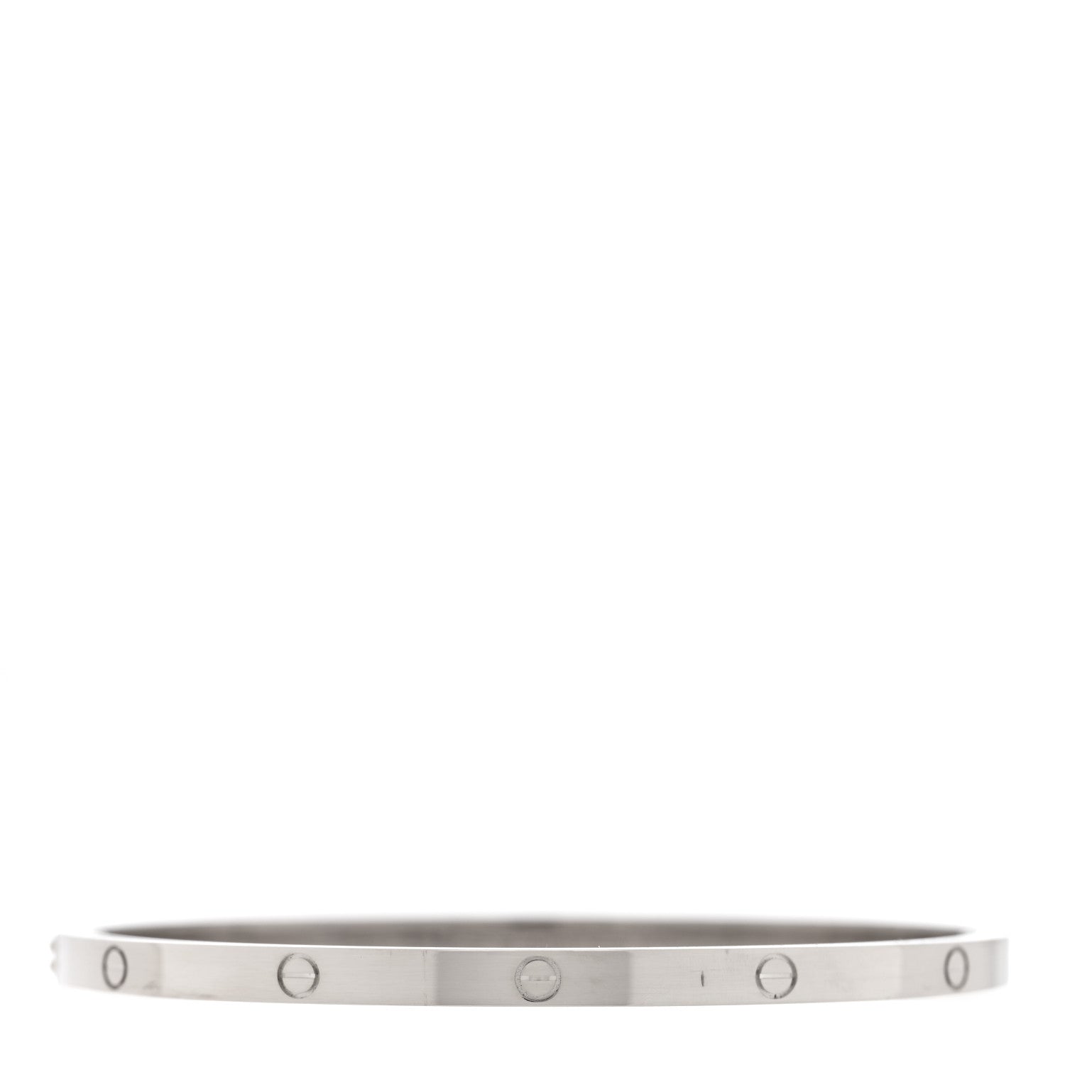 Cartier 18K White Gold Small LOVE Bracelet 18 2 of 7