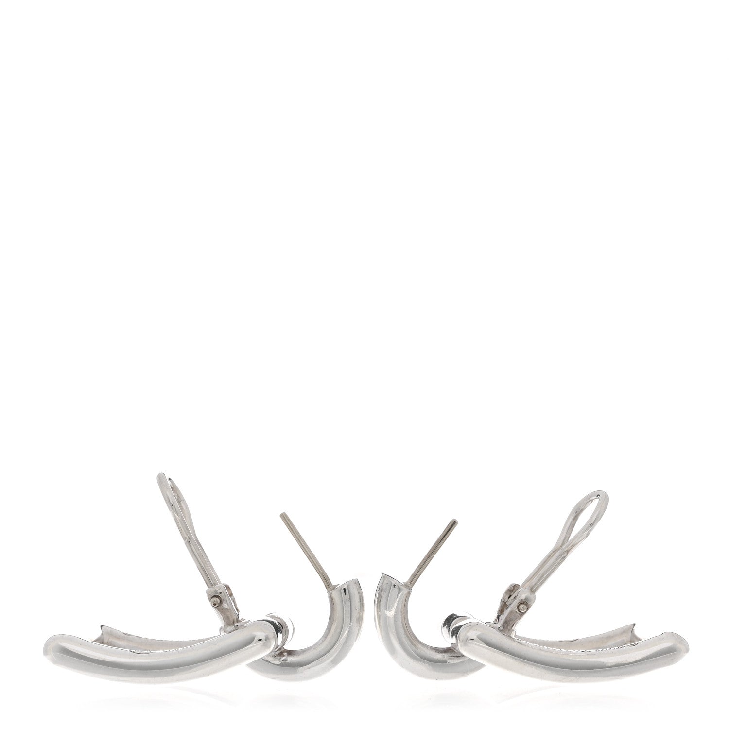 Tiffany Sterling Silver Rectangle Drop Earrings 3 of 4