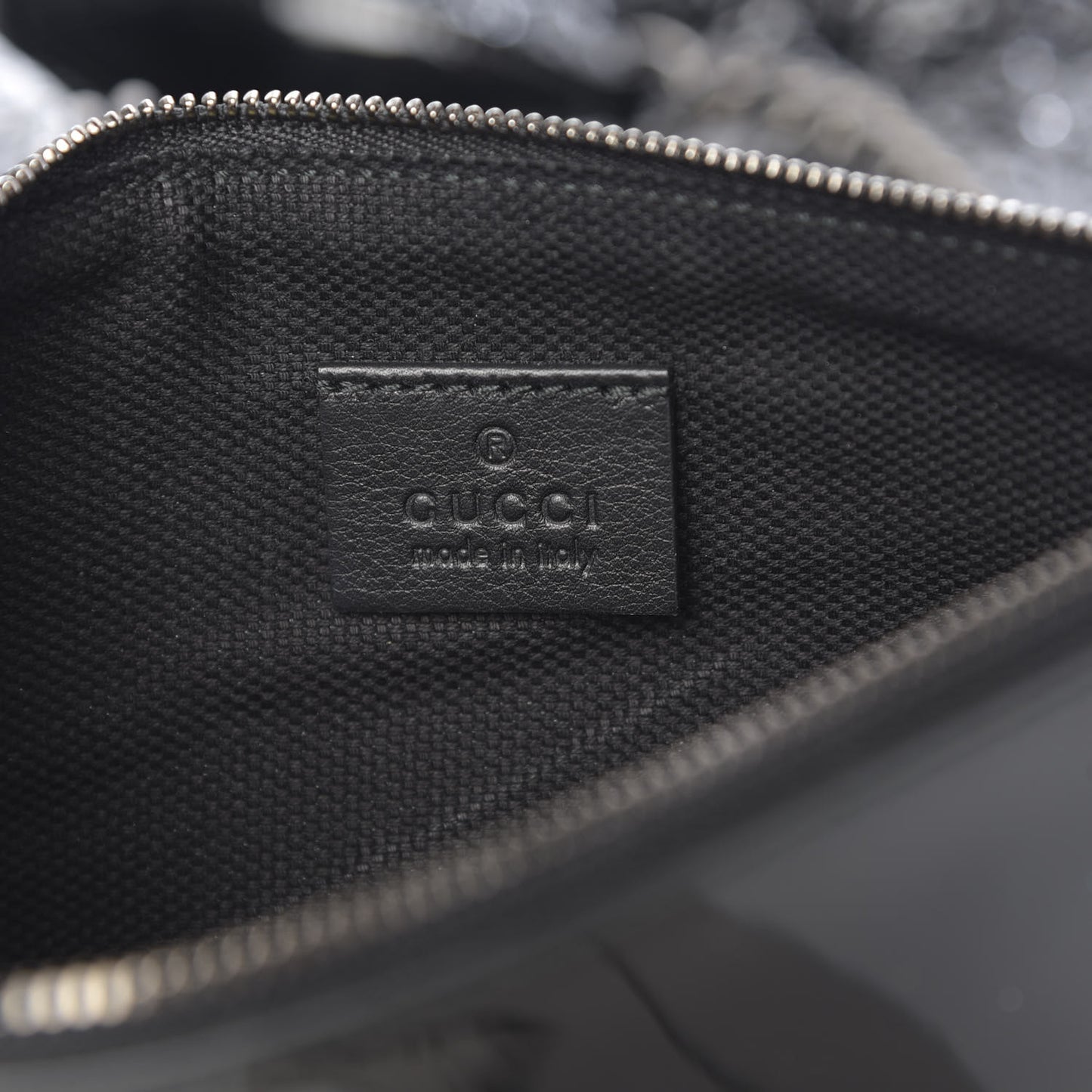Patent Shearling Medium Soho Chain Shoulder Bag Black