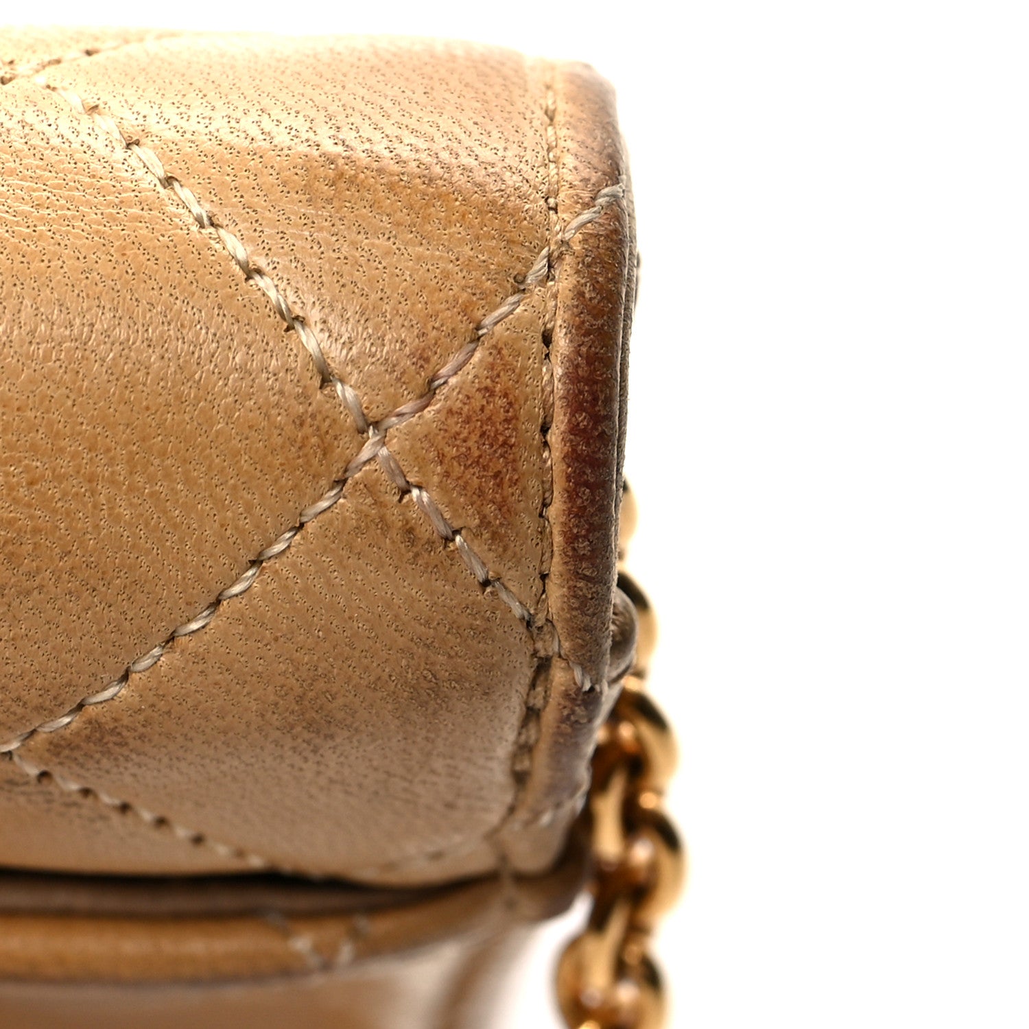 Chanel Lambskin Quilted Mini Flap Beige 16 of 17