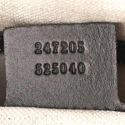 Gucci Monogram Selleria Calfskin Vintage Web Medium Boston Beige Ebony Cocoa 7 of 13