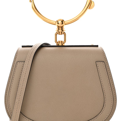 Chloe Calfskin Suede Small Nile Bracelet Bag Motty Grey 9 of 14