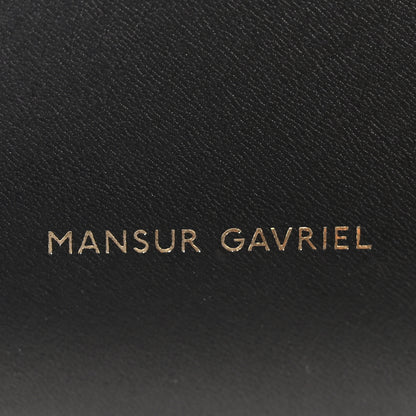 Mansur Gavriel Calfskin Mini Bucket Bag Black Royal Blu 6 of 10