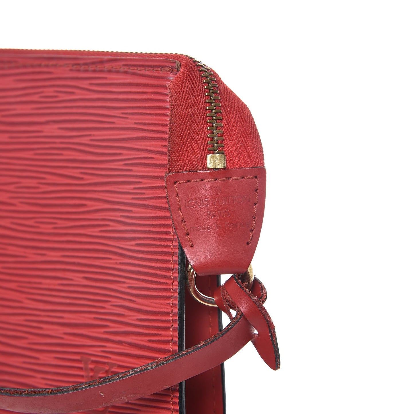 Epi Pochette Accessories 24 Castillan Red