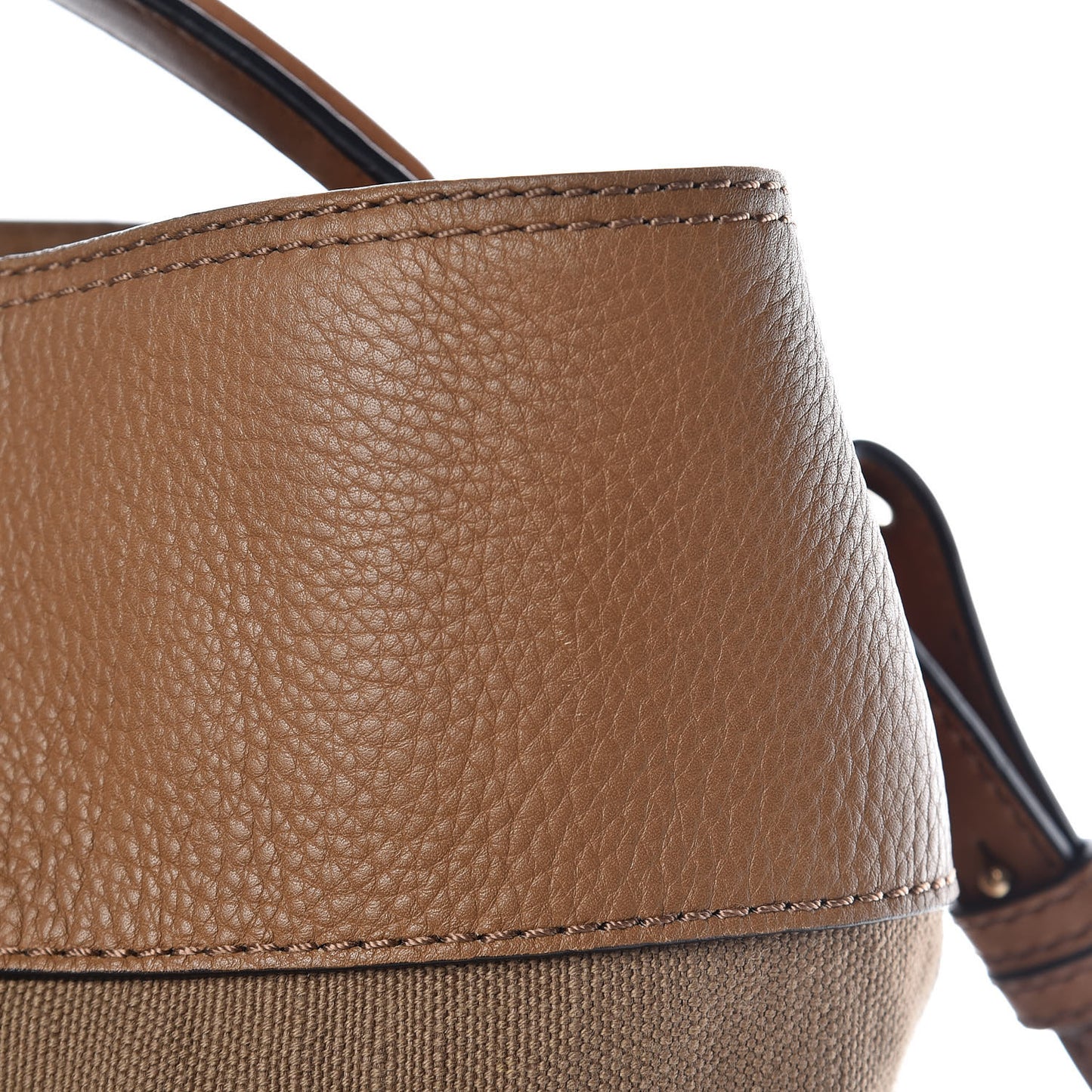 Grainy Calfskin Canvas Mega Check Medium Ashby Tassel Hobo Saddle Brown