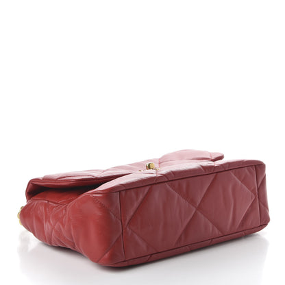 Chanel Goatskin Quilted Large 19 Flap Red 4 of 11