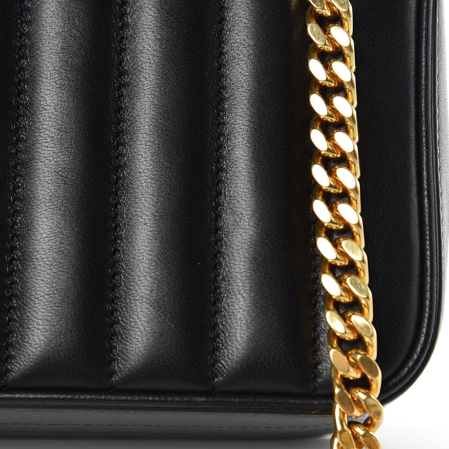 Saint Laurent Lambskin Matelasse Monogram Small Vicky Chain Bag Black 11 of 11