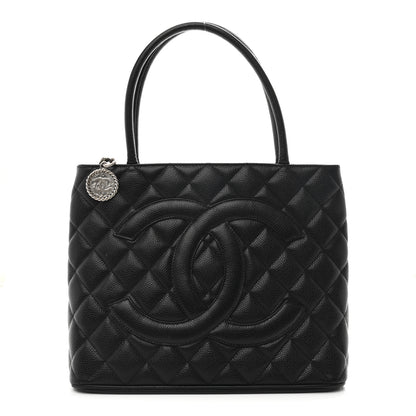 Chanel Caviar Quilted Medallion Tote Black 1 of 10