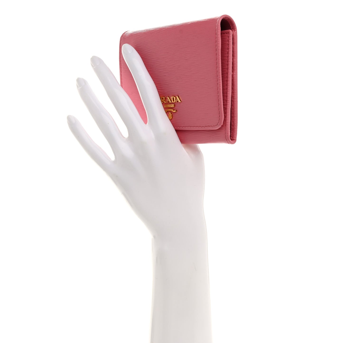 Vitello Move Tri-Fold Compact Wallet Geranio