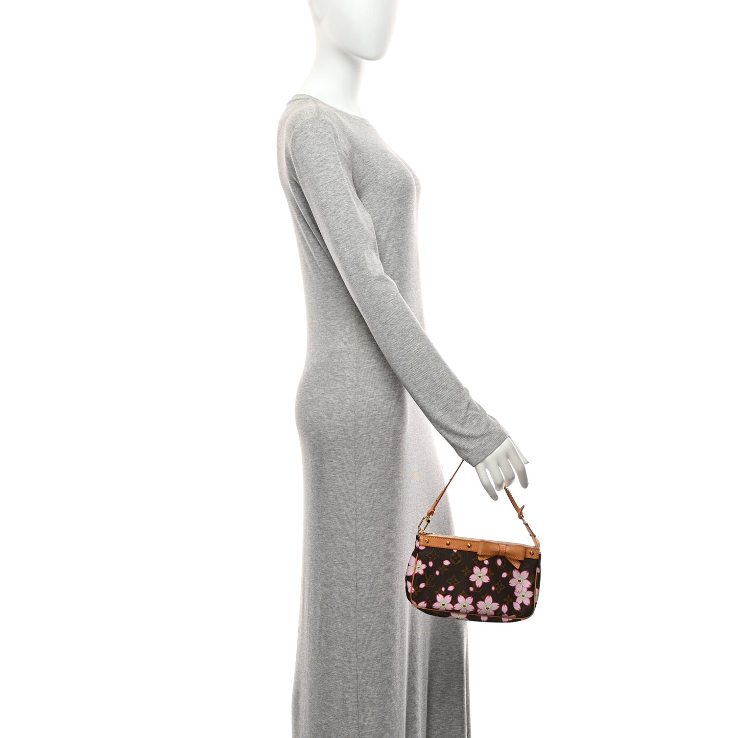 Monogram Cherry Blossom Pochette Accessories Brown
