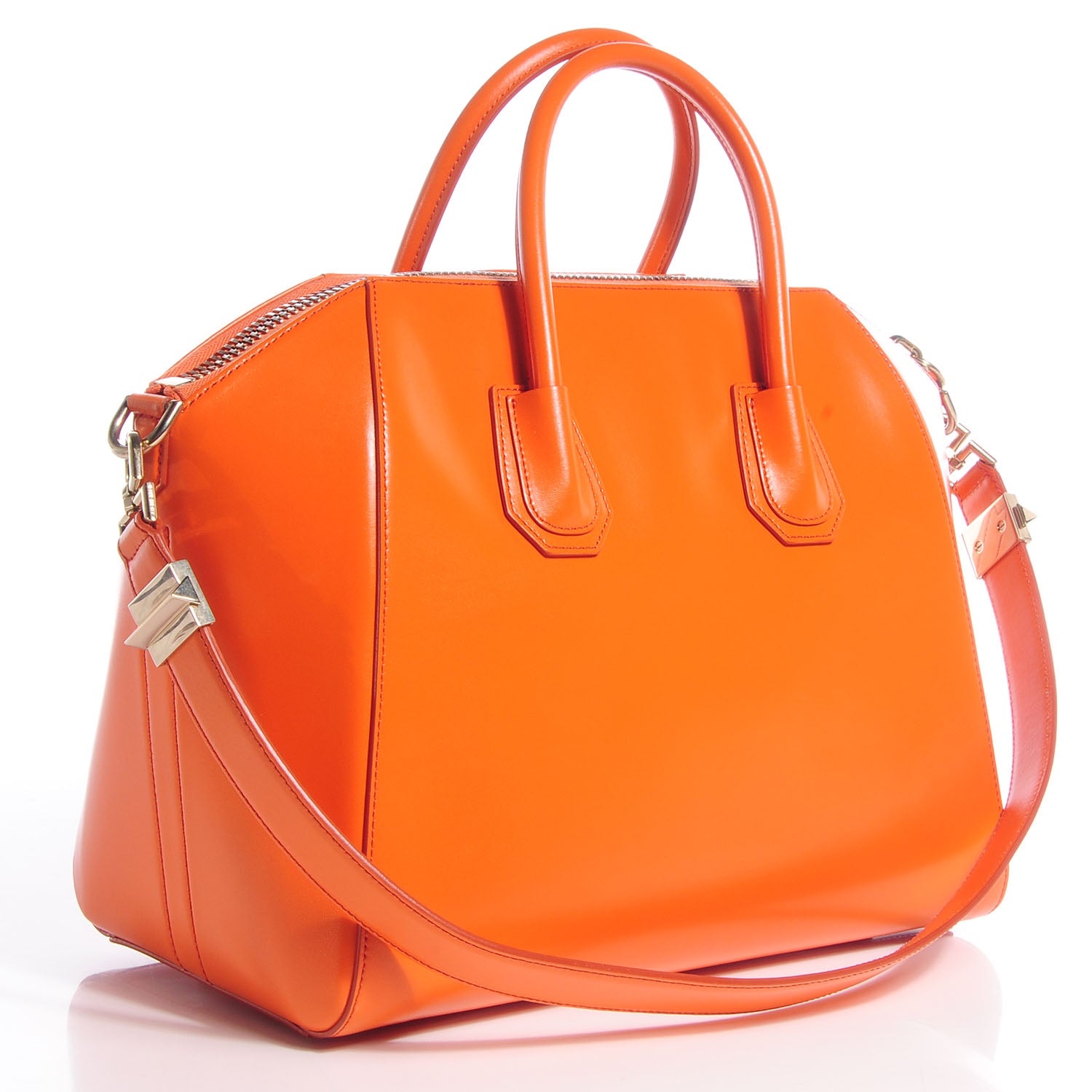 Givenchy Shiny Lord Leather Medium Antigona Orange 3 of 12