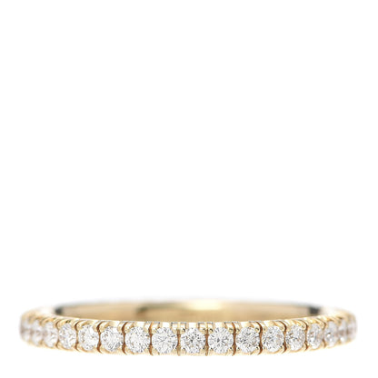 Cartier 18K Yellow Gold Diamond 2mm Etincelle de Wedding Band Ring 52 6 1 of 7