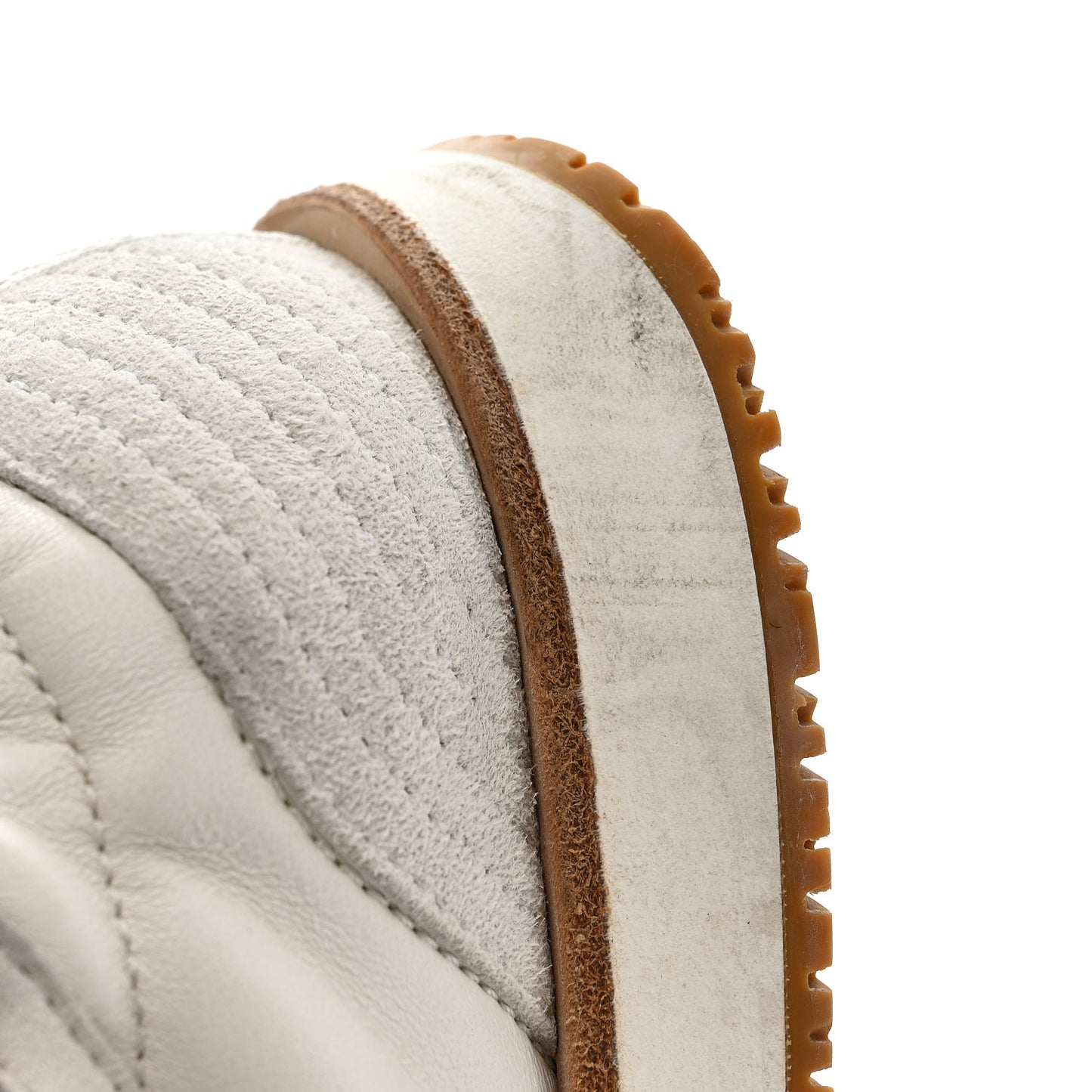 Nappa Suede Goatskin Jet Sneakers 36.5 White