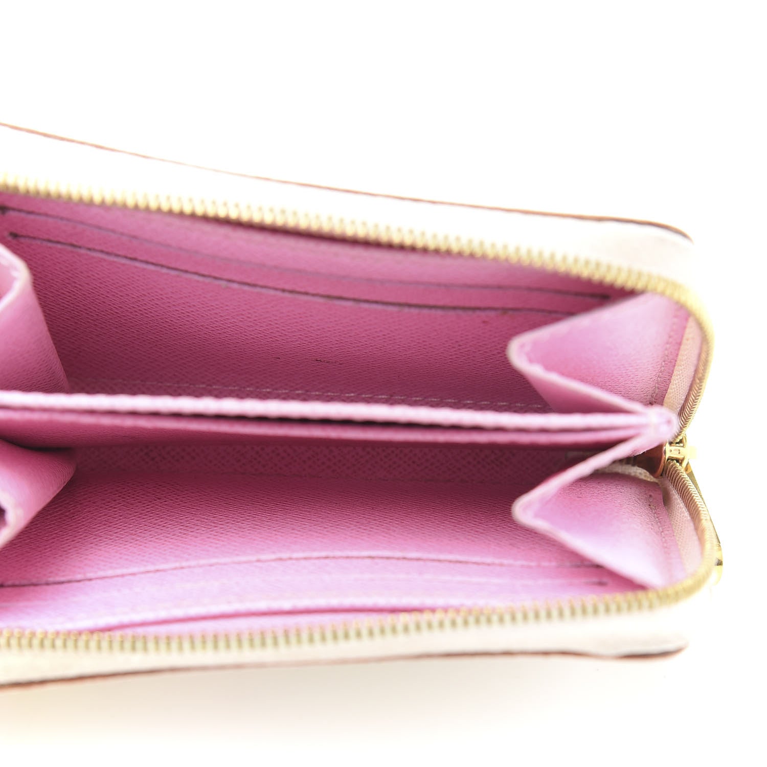 Louis Vuitton Monogram Multicolor Zippy Coin Purse Wallet White Litchi 5 of 9