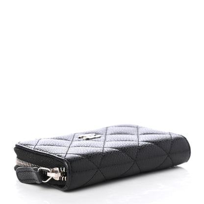 Chanel Caviar Quilted Zip Coin Purse Black 4 of 7