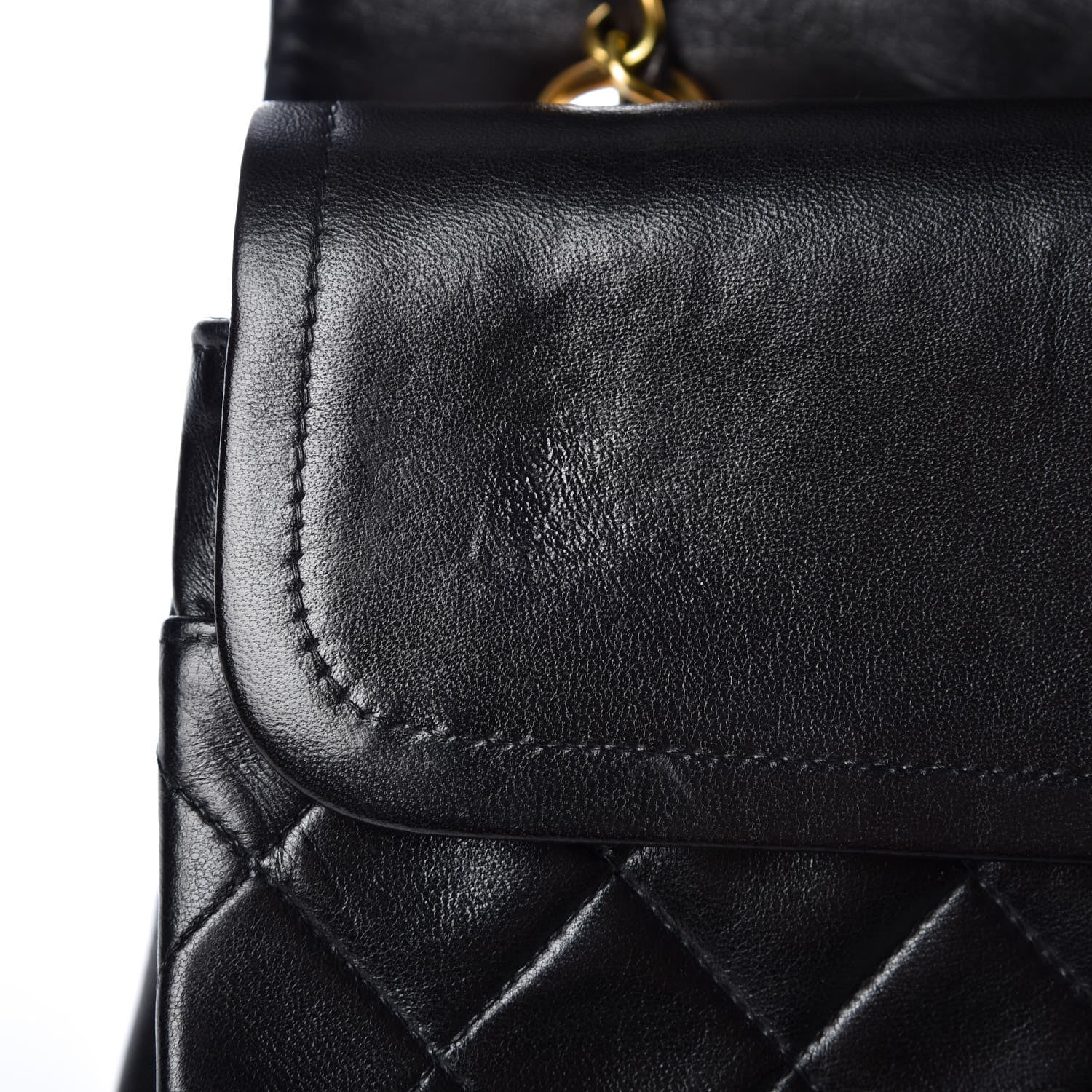 Chanel Lambskin Quilted Medium Double Flap Black 9 of 15