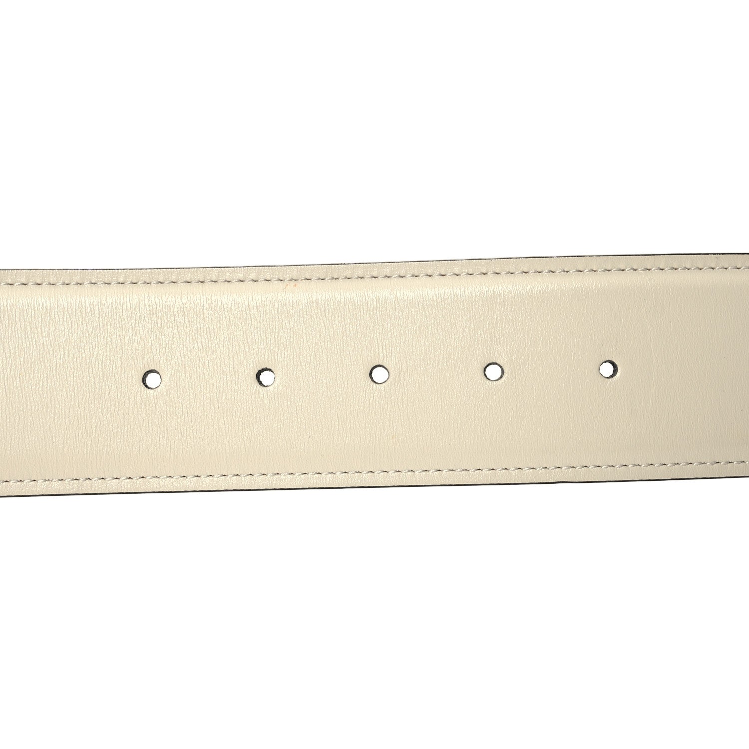 Gucci Calfskin Blondie Wide Belt 80 32 Mystic White 3 of 5