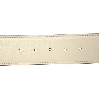 Gucci Calfskin Blondie Wide Belt 80 32 Mystic White 3 of 5