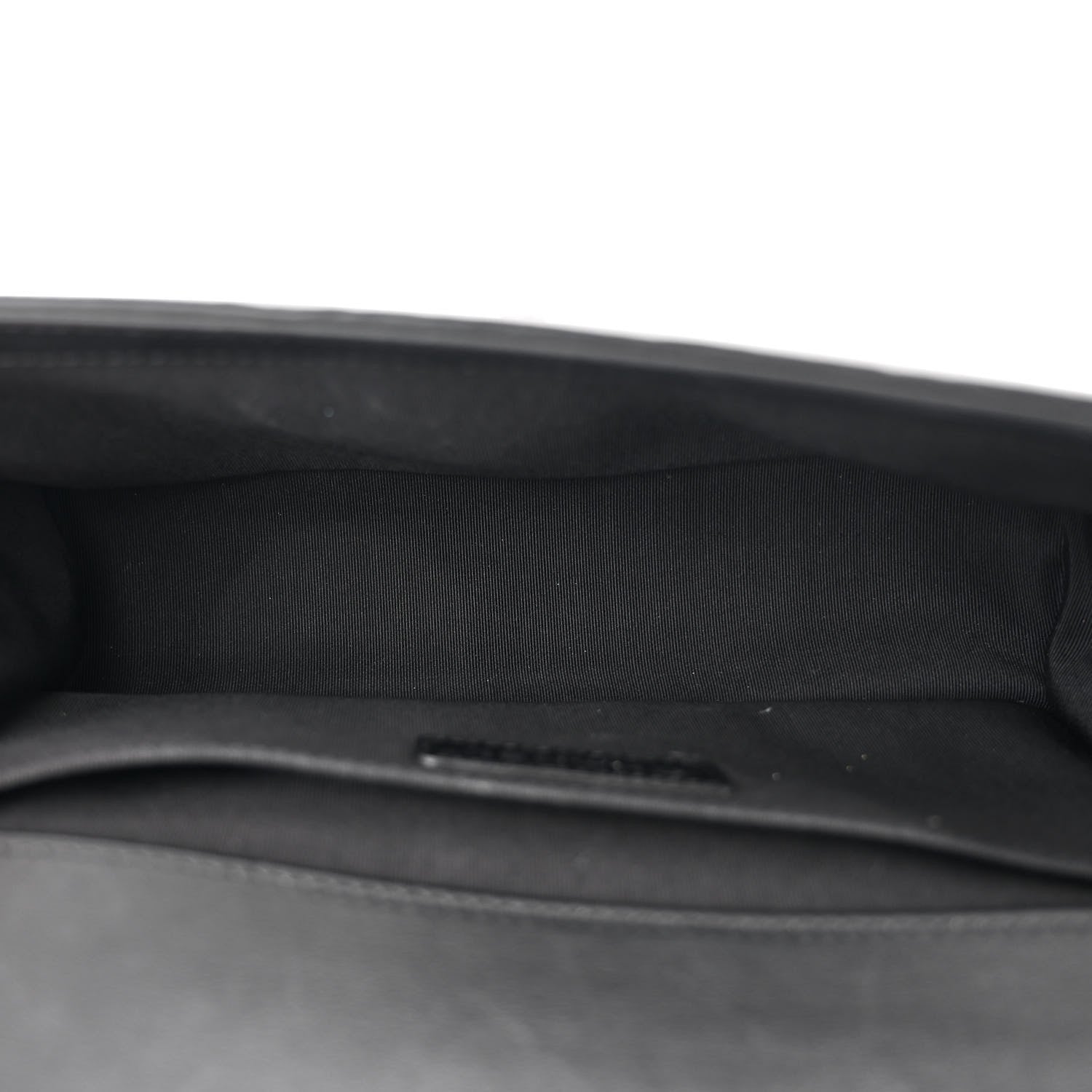 Chanel Calfskin Pleated Medium Boy In Rome Flap Black White 5 of 11