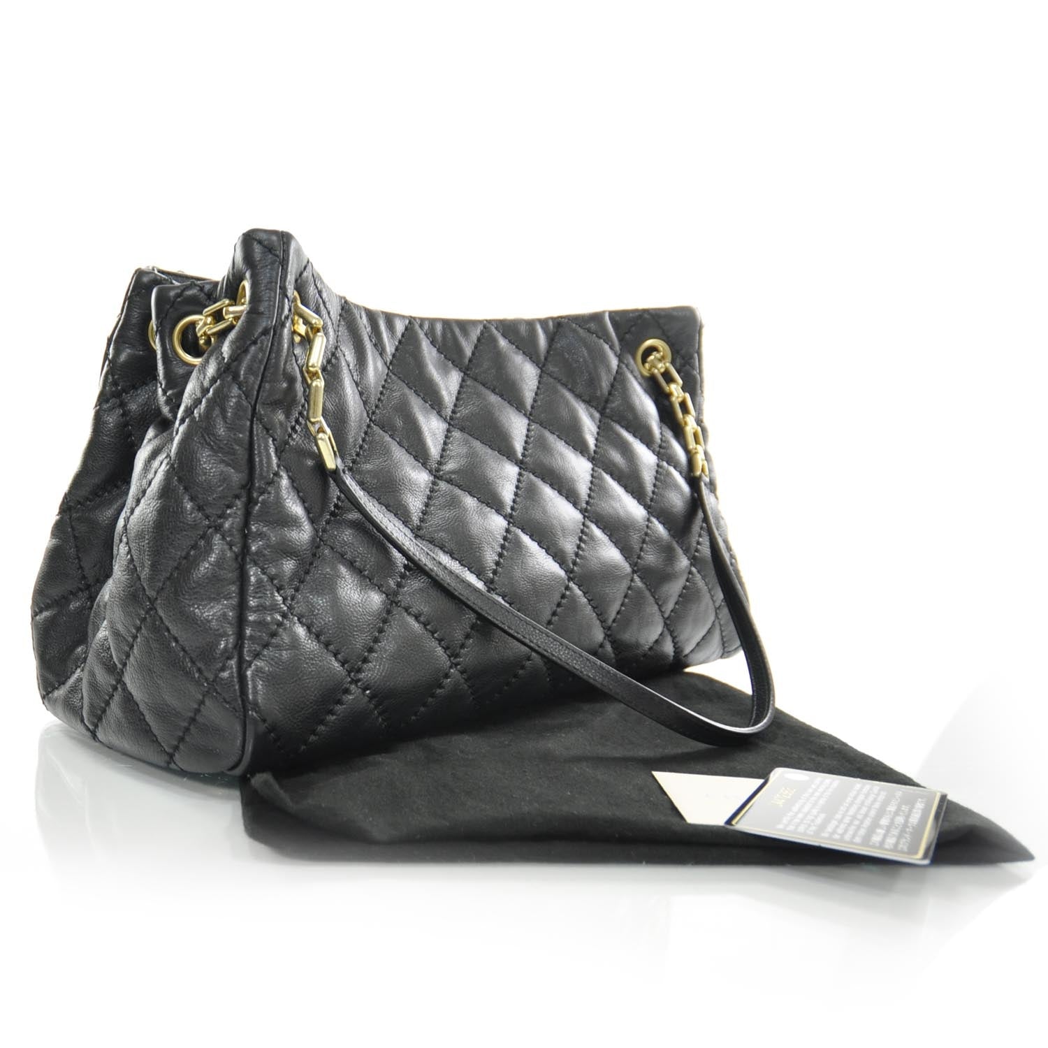 Chanel Calfskin Quilted Retro Chain Tote Black 3 of 8