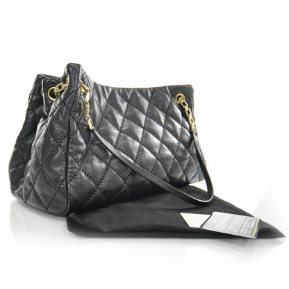 Chanel Calfskin Quilted Retro Chain Tote Black 3 of 8