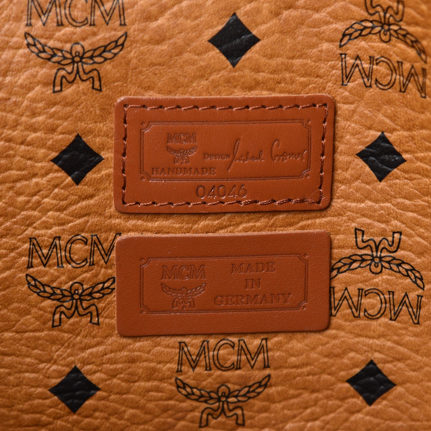 MCM Visetos Shoulder Bag Cognac 6 of 10